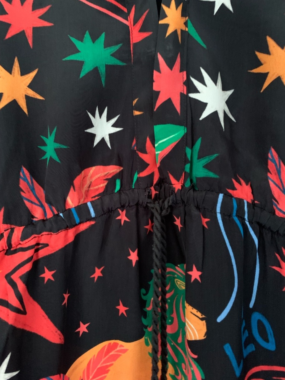 FARM Rio  Zodiac Maxi Dress with plunge neckline & drawstring waist - Picture 4 of 11